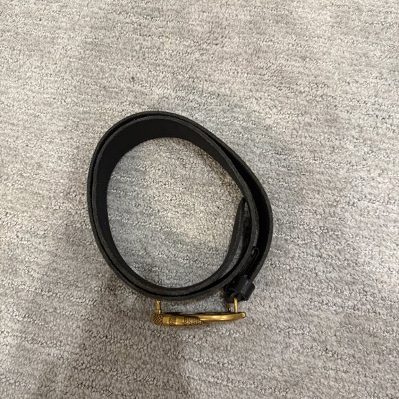 Gucci GG Marmont Snake Buckle Black Leather Belt Size 85 Men’s or Women’s main image 9